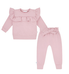 Dres dziewczęcy pudrowy róż