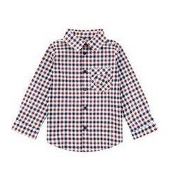 Koszula w czerwono-granatową kratkę