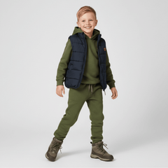 Spodnie dresowe ocieplane, khaki