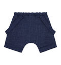 Krótkie spodenki z szelkami, kolor jeansowy