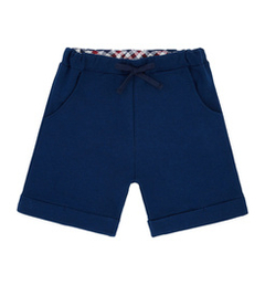 Bawełniane szorty chłopięce granatowe