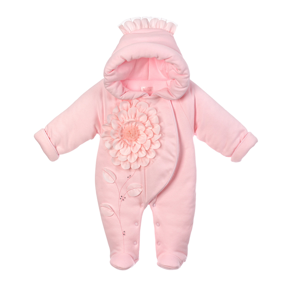 Pajac ocieplany Elizabeth różowy