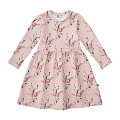 Bawełniana sukienka Flamingo różowe boho