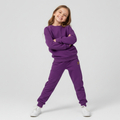 Bluza dresowa Basic śliwkowa