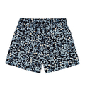 Krótkie spodenki klasyczne granatowe Kwiatki