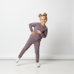 Bluza dresowa Basic fioletowa