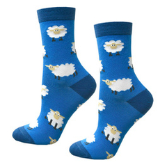 Skarpetki dziecięce niebieskie w owieczki