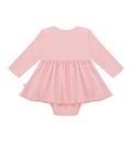 Body z sukienką różowe