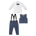 Elegancki zestaw niemowlęcy Xavier granatowy