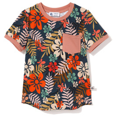 T-shirt bawełniany z kieszonką Butterfly