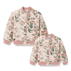 Zestaw bomberek dla mamy i córki Róże na beżu