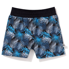 Szorty w niebieskie piórka