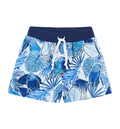 Szorty w niebieskie papugi