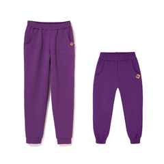 Zestaw spodni dresowych Igo dla mamy i córki, śliwkowe