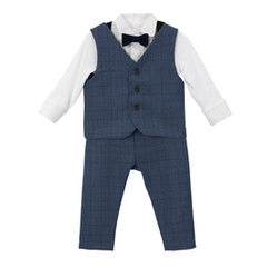 Elegancki zestaw niemowlęcy Xavier granatowy