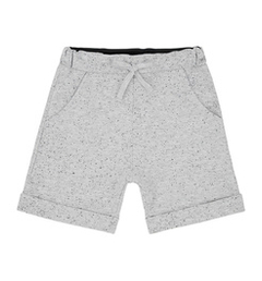 Bawełniane szorty chłopięce szare w kropki