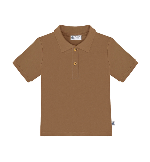 Koszulka polo brązowa