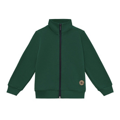 Bluza z suwakiem i stójką Beni ciemnozielona