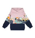 Bluza 3 kolory różowo-granatowa Zoo