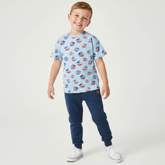 Bawełniany t-shirt dla chłopca Łódki