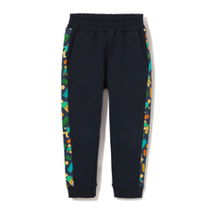 Spodnie dresowe z lampasem granatowe Klocki