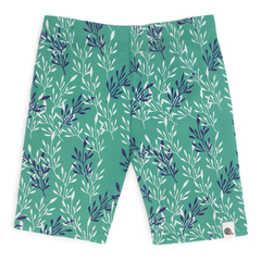 Bawełniane kolarki, zielone w gałązki