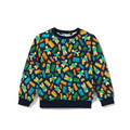 Bluza bawełniana ze ściągaczami Klocki