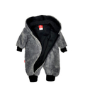 Kombinezon z kapturem Miś szary