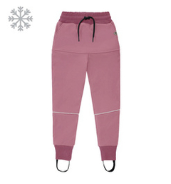 Ocieplane spodnie softshell różowe
