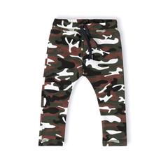 Bawełniane spodnie khaki moro