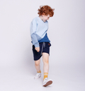 Krótkie spodenki chłopięce, granatowe
