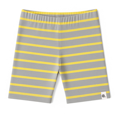 Bawełniane kolarki w szaro-żółte paski