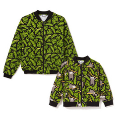 Zestaw bomberek dla taty i syna, Zielone liście