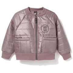 Kurtka dziewczęca typu bomber, różowa