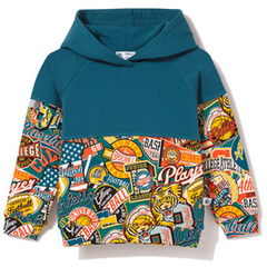 Bluza Blaze z kapturem Vintage Sport niebieska