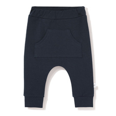 Spodnie dresowe z kieszonką granatowe