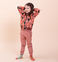 Komplet dresowy Koralowe kwiaty 