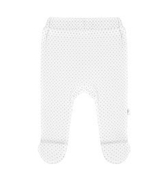 Półśpioch bawełniany biały w kropeczki