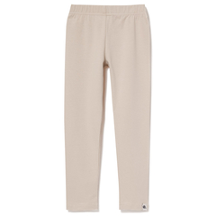 Bawełniane legginsy ecru