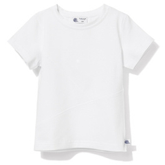 T-shirt z przeszyciami biały