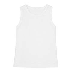 Podkoszulek dziewczęcy na ramiączka biały