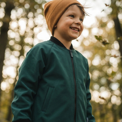 Kurtka bomberka softshell butelkowa zieleń