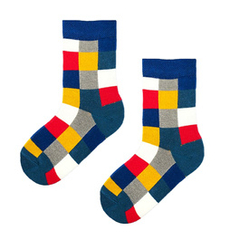 Skarpetki dziecięce kwadraty