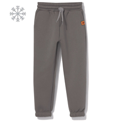 Spodnie dresowe ocieplane, grafitowe
