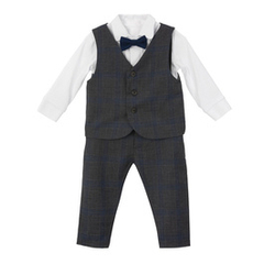 Elegancki zestaw niemowlęcy Xavier grafitowy