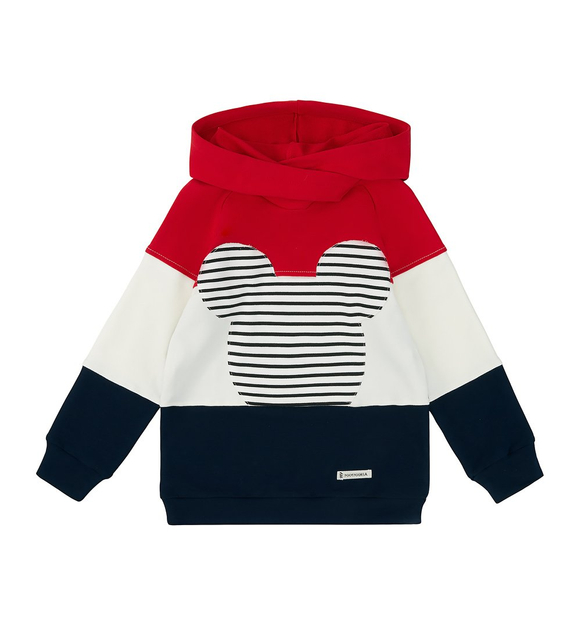 Bluza 3 kolory Mouse czerwono-granatowa
