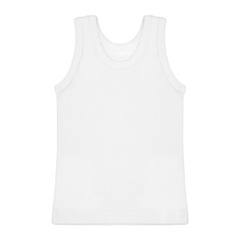 Podkoszulek chłopięcy na ramiączka biały