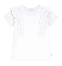 Bluzka z krótkim rękawem, biała