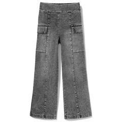 Spodnie dziewczęce z kieszeniami, Jeans black