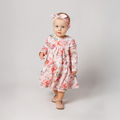 Sukienka niemowlęca z przeszyciami Candy flower, długi rękaw